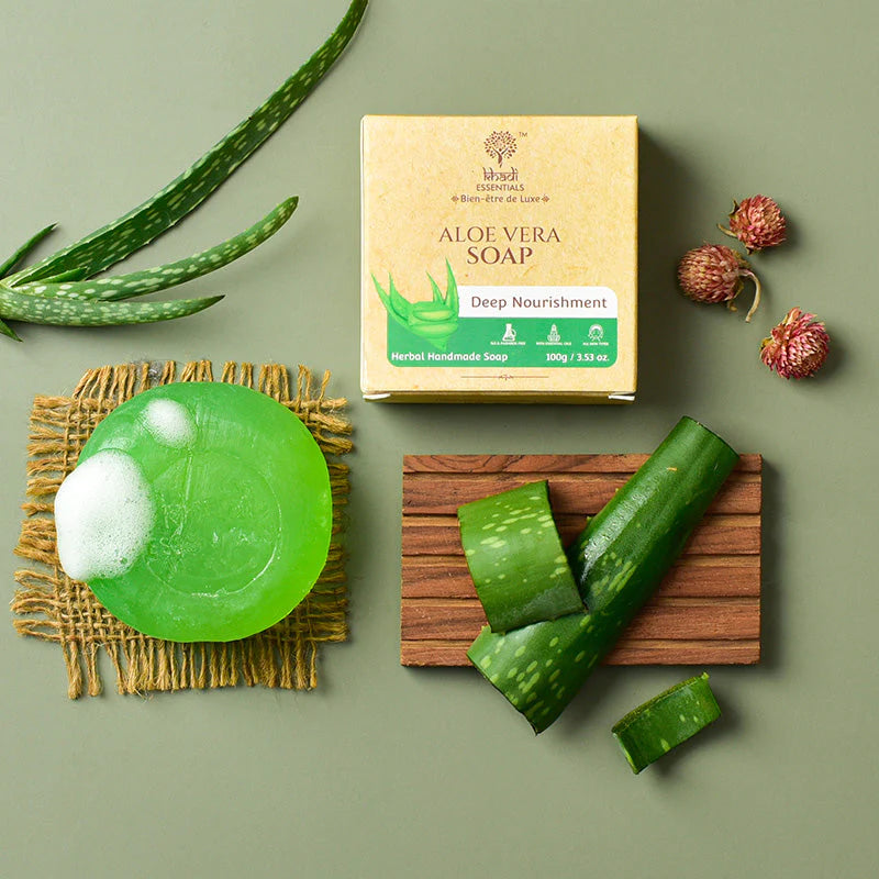 Khadi Essential Aloevera Soap Pack