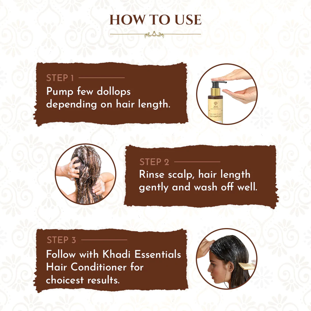 How to use khadi coconut milk shampoo