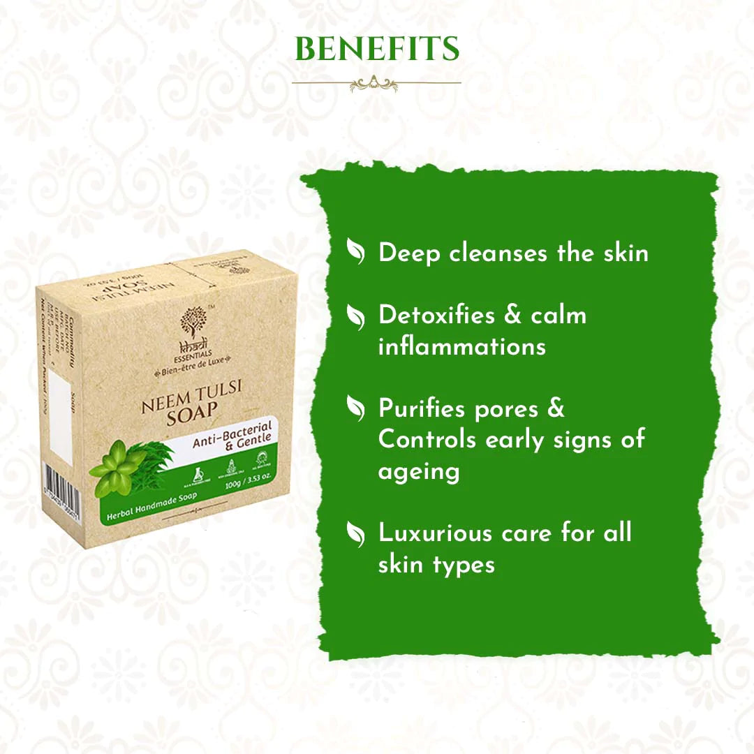 benefits of khadi neem tulsi soap