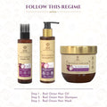 Follow this regime with khadi red onion hair mask
