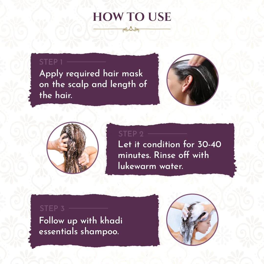 How to use khadi red onion hair mask