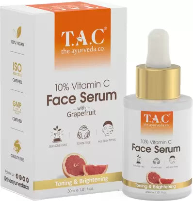TAC vitamin c face serum with grapefruit product