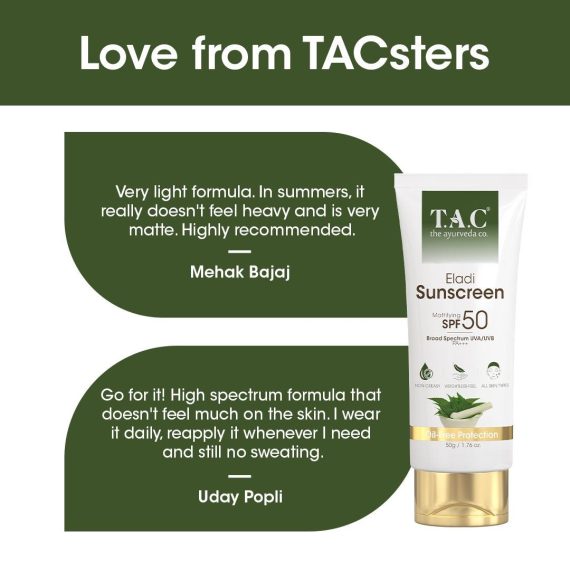 TAC eladi sunscreen Love from tacsters