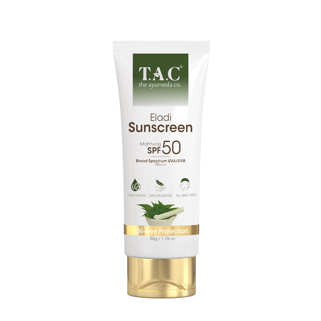 TAC eladi sunscreen spf 50 bottle
