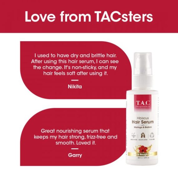 TAC hibiscus hair serum love from tacsters