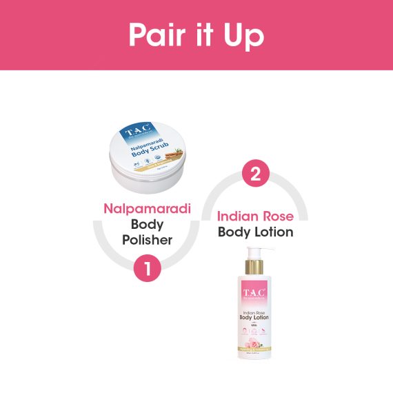 TAC indian rose body lotion pair it up