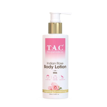 TAC indian rose body lotion bottle